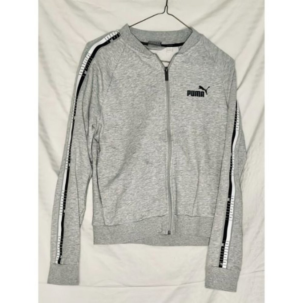 Puma Grey Sweatshirt and Black Leggings Set Women's